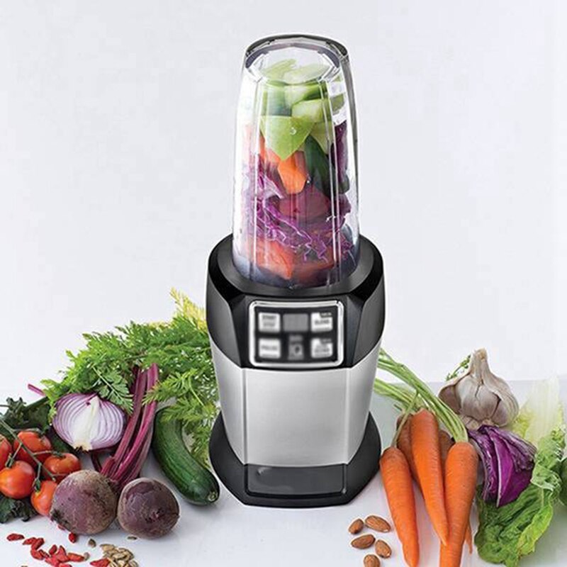 Piezas de repuesto para Ninja, cuchillas extractoras de 7 aletas y taza de licuadora Ninja de 24OZ con tapa de sellado, para Nutri Ninja Auto IQ