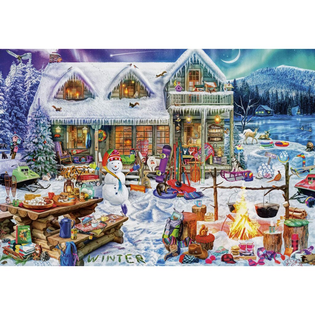 Christmas Theme 1000 Piece Adult Children Puzzle Pattern Toy Beautiful Christmas Pattern Jigsaw Puzzle 1000 Piece