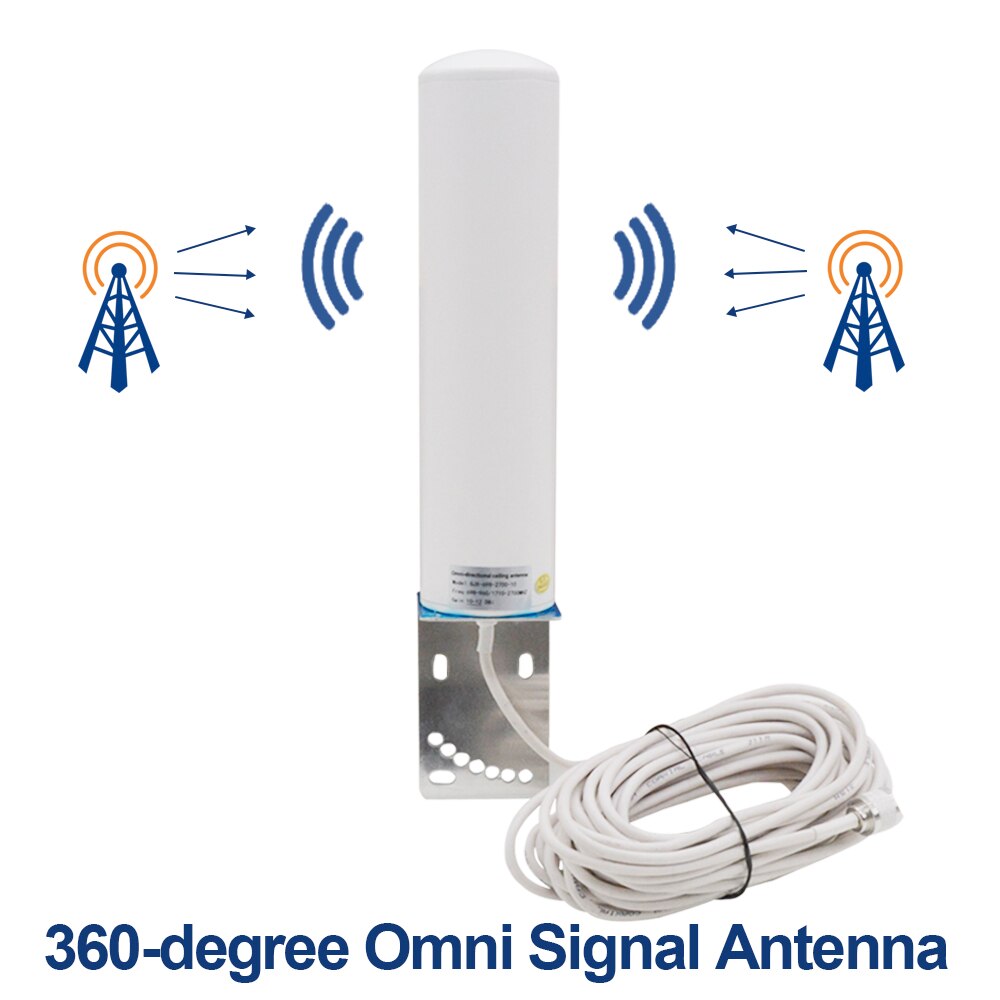 3g 4g outdoor antenna 12DBi with N male 700-2700MHz for GSM CDMA DCS WCDMA cell phone signal repeater booster with 10m cable