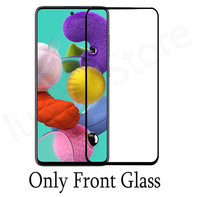 2-in-1 gehärtetem glas für samsung a51 a71 kamera glas sm-a515f sm-a715f rüstung schutz glas für samsung a 51 71 51a 71a: only 1front glass / a71