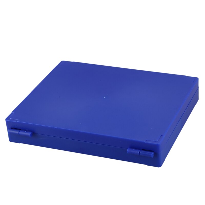2X scatola per microscopio per vetrini per microvetrini 100 in plastica blu reale