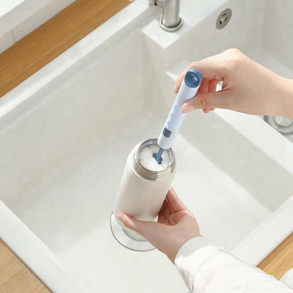 Verwijderbare Spons Baby Cup Fles Borstel Huishoudelijke Keuken Schoonmaken Tool Fles Schoonmaken Lange Handvat Borstel