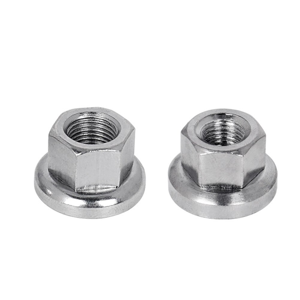 2PCS M9/M10 Nuts Stainless Steel Bike / Cycle Wheel Axle Track Nuts Screws For Dead-flying Front / rear Hubs Cycling Parts