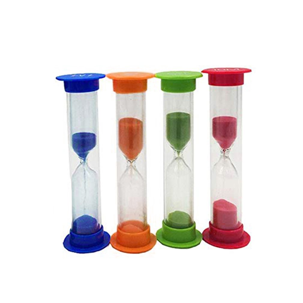 Mini Zandloper 30 Seconden 1 2 3 5 10 Minuten Timer Kinderen Speelgoed 4Pcs/6Pcs Desktop decoratie Zandloper: 4pcs