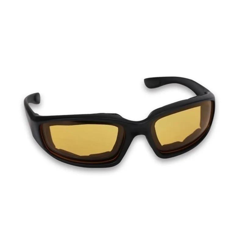 Universele Motorbril Gepolariseerde Zonnebril Voor Oogbescherming Winddichte Moto Bril Uv400 Antifog Clear Len: YELLOW