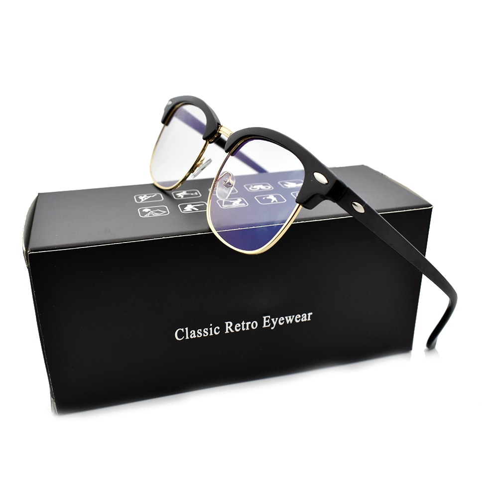 Anti Blue Light Blocking Glasses Anti Eye Fatigue Goggles Clear Regular Computer Gaming SleepingBetter Glasses Improve Comfort