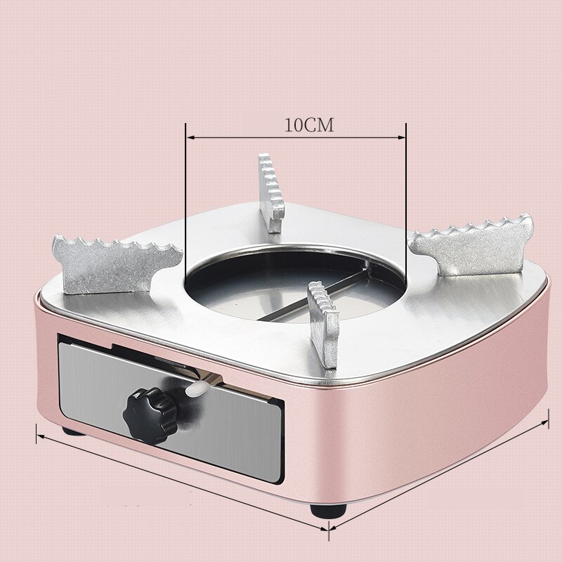 Drawer Alcohol Stove For Hotel Restaurant Commercial Household Outdoor Dry Pot Small Pot Compact Mini Portable Alcohol Stove: Rose gold