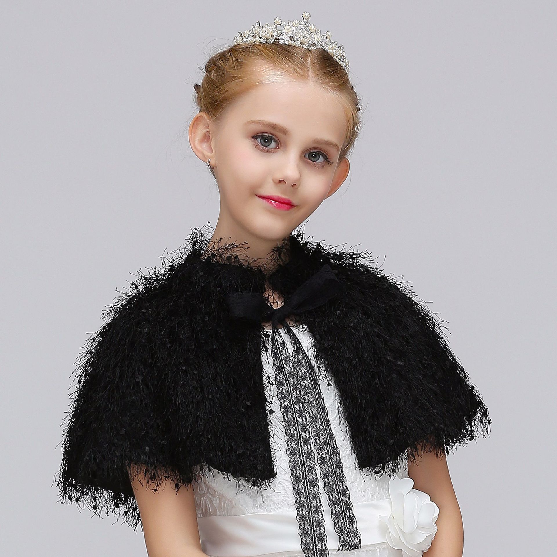 Chaqueta de Bolero para niña de boda para niño, capa para vestido de princesa, prendas de vestir, vestido de flores, abrigo de boda para dama de honor, abrigos y chales