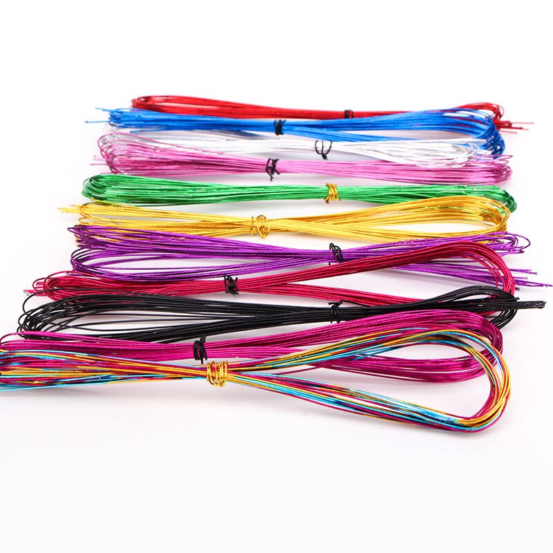 Anadd fil d'aluminium souple polyvalent peint à la main artisanat fleuriste boucle d'oreille plomb bijoux perles fil aluminium 2-10M / Roll