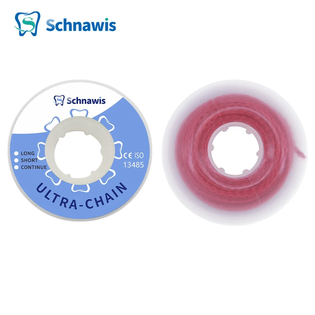 Zahn ärztliche kiefer ortho pä dische elastische Kraft kette farbiges Gummiband 15 Fuß/Spule lange kurze durchgehende Kraft kette für Klammern Zahnspangen: Tran-Blau