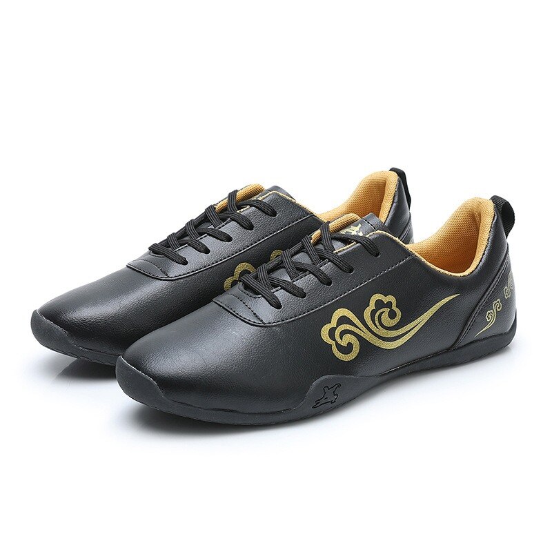 Comfortabele Tai Chi Kung Fu Schoenen Wushu Martial Arts Sport Sneakers Training Footwear Ochtend Oefening Martial Arts Schoenen: Black / 43