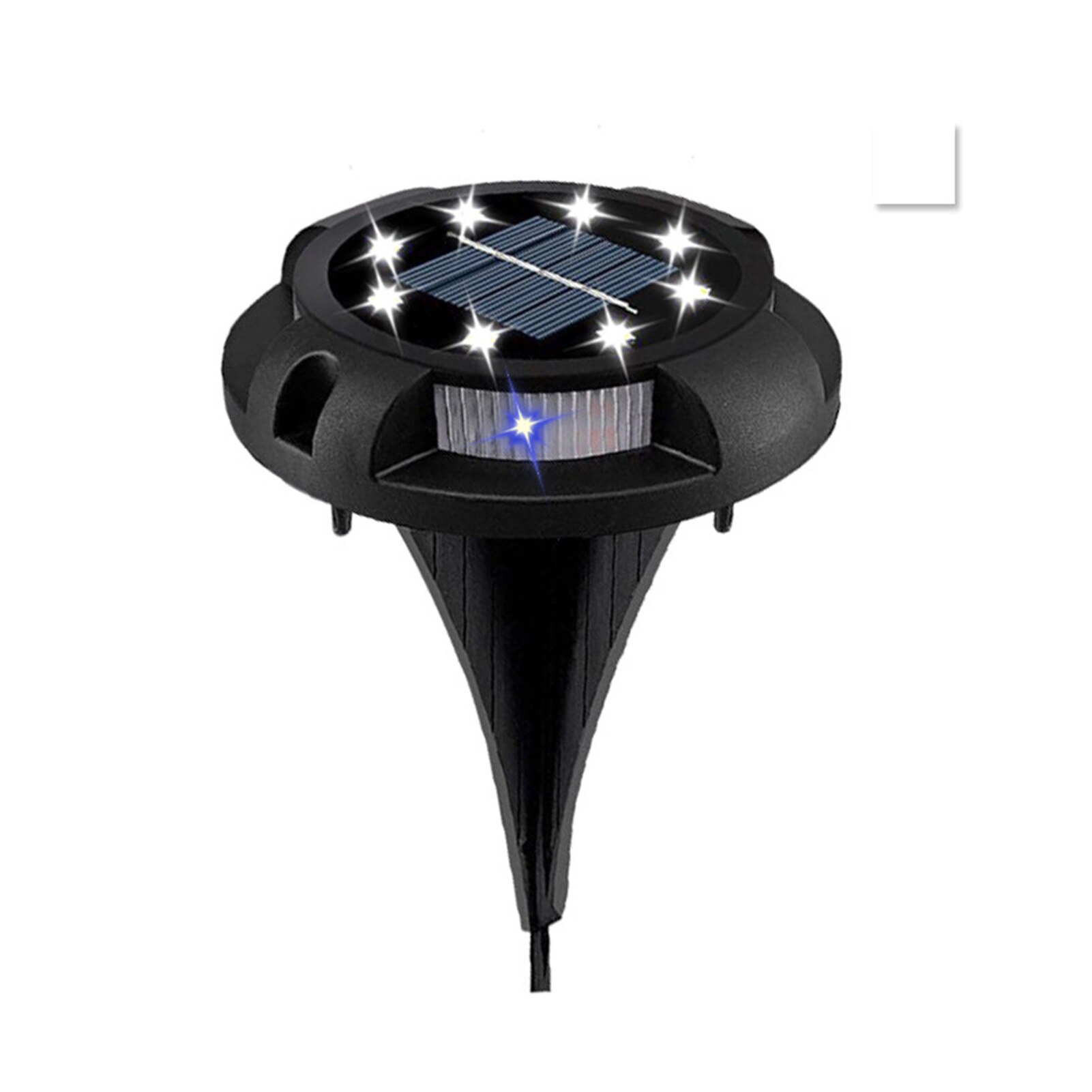 8pcs Waterproof 8 LED Ground Light Sidewalk Landscape Outdoor Garden Decorative Lawn Yard Bright Solar Power Driveway Pathway