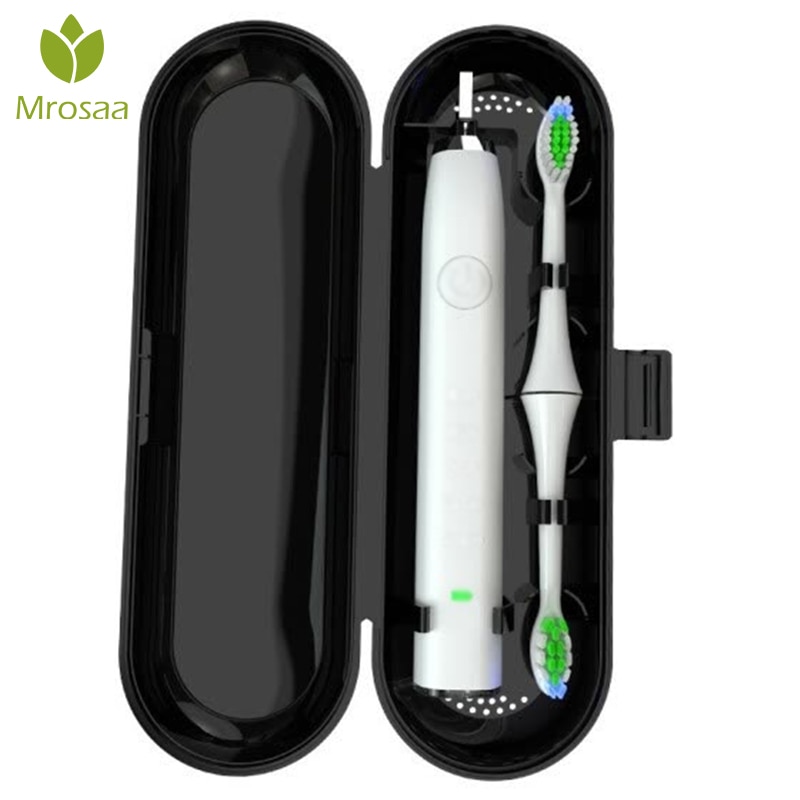 Mrosaa bærbar rejseboks elektrisk tandbørste udendørs vandring camping tandbørste opbevaringskasseholder badeværelse tilbehør