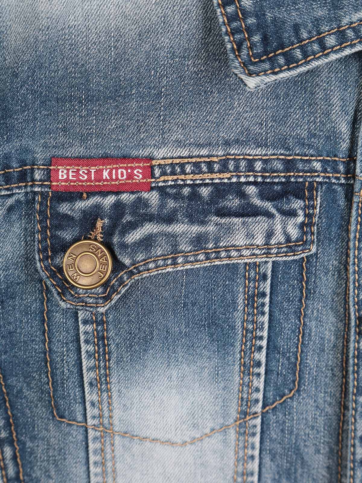 Denim jas met zakken