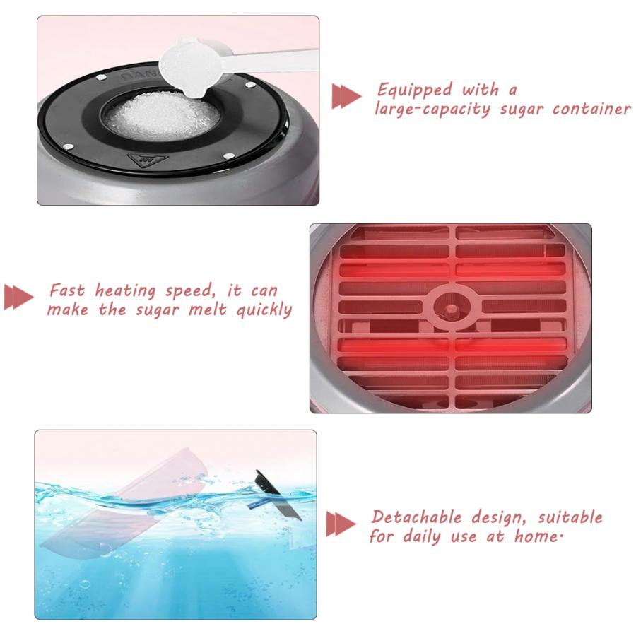 Candy Floss Machine Household Mini Automatic Electric Sugar Floss Machine DIY Sugar Floss Machine Electric Candy Floss Maker