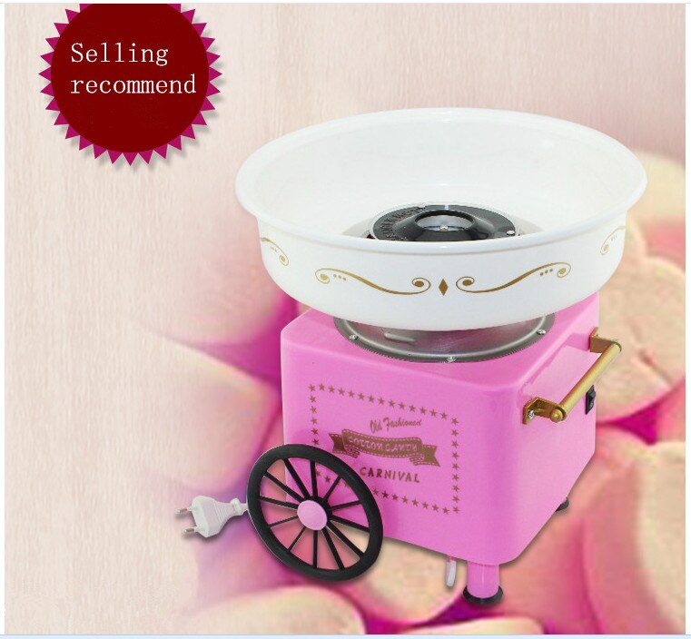 Home retro Mini Pink cotton candy mini cotton cotton candy machine 110V / 220V