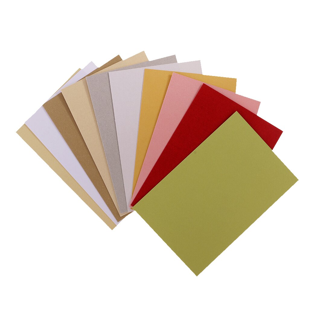 50 Stuks Parelmoer Cardstock Papier Ambachten Specialiteit Papier Diverse Kleuren