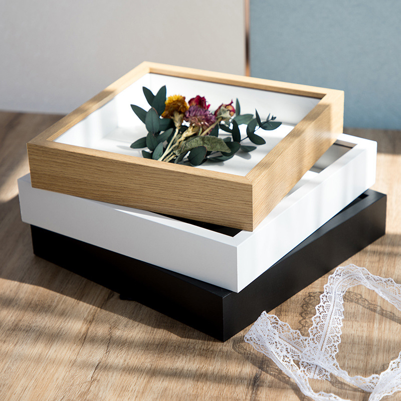 3D-Fotorahmen, hohl, 3 cm, 5 cm, getrocknete Blumen, Probenhalter, handgefertigt, DIY-Handarbeit, Anzeige, Bilderrahmen, Heimdekoration
