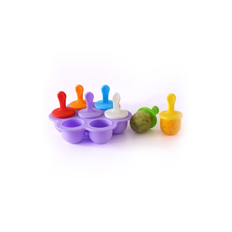 Silicone Mini Ice Pops Mold Ice Cream Popsicle Molds Child DIY Supplement Tool Food For Kids Baby Fruit Shake Ice Mold: 08