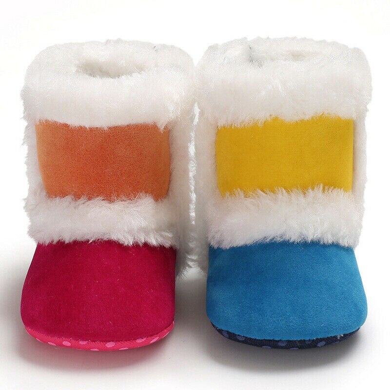 Winter Warm Pluche Baby Booties Peuter Meisjes oBoys Sneeuw Bots Zachte Crib Zool Schoenen Pasgeboren Kids Kinderen Babyschoenen