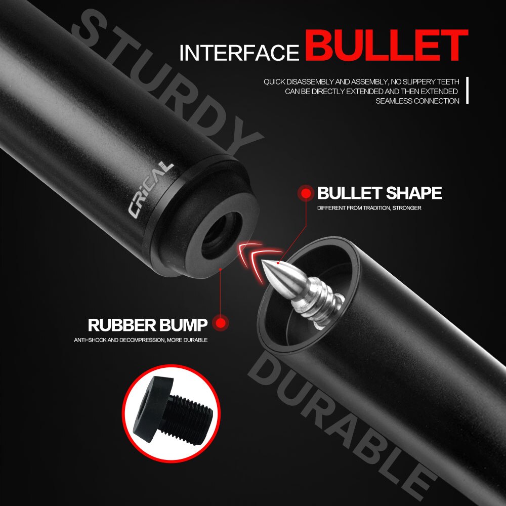Extensión de taco de billar Mezz Konllen How Fury Zokue Predator, junta de bala para Taco de Carom, accesorios de billar
