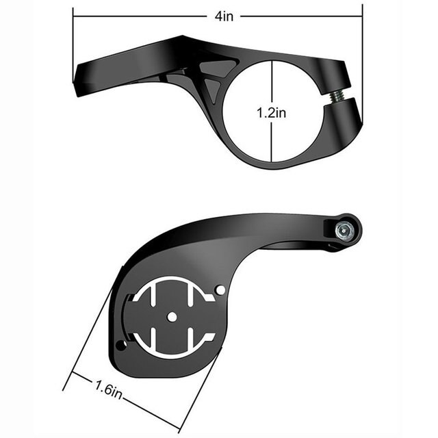 Fiets Computer Mount Bracket Bike Handlebar Mount Houder Gps Snelheidsmeter Bike Stopwatch Houder Voor Garmin Edge 200 520 820 1000: 1pcs MTB short