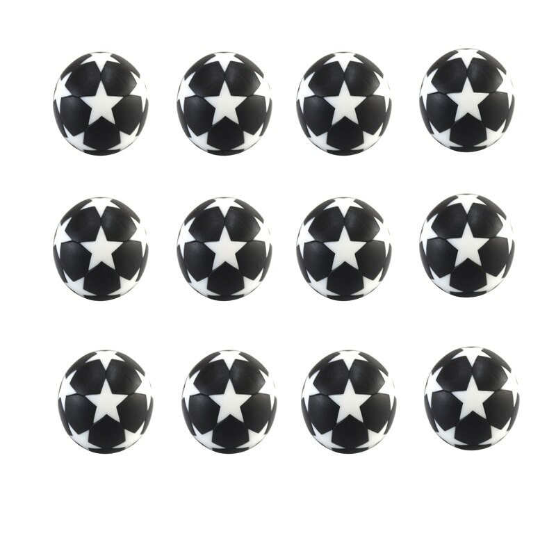 12 Pack de balones de fútbol estilo fútbol, negro & blanco texturizado clásico de mesa balones de juego de fútbol: Default Title