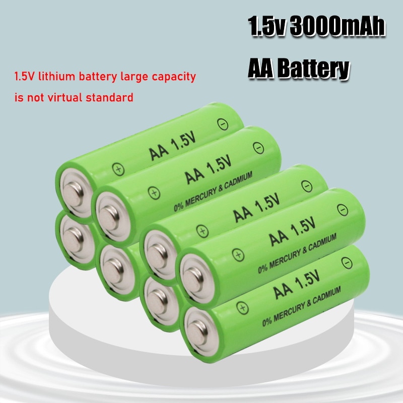 1.5V 3000Mah Aa Batterij Alkaline Oplaadbare Batterij 2100Mah 1.5V Aaa Batterij Voor Zaklamp Oplaadbare Batterij