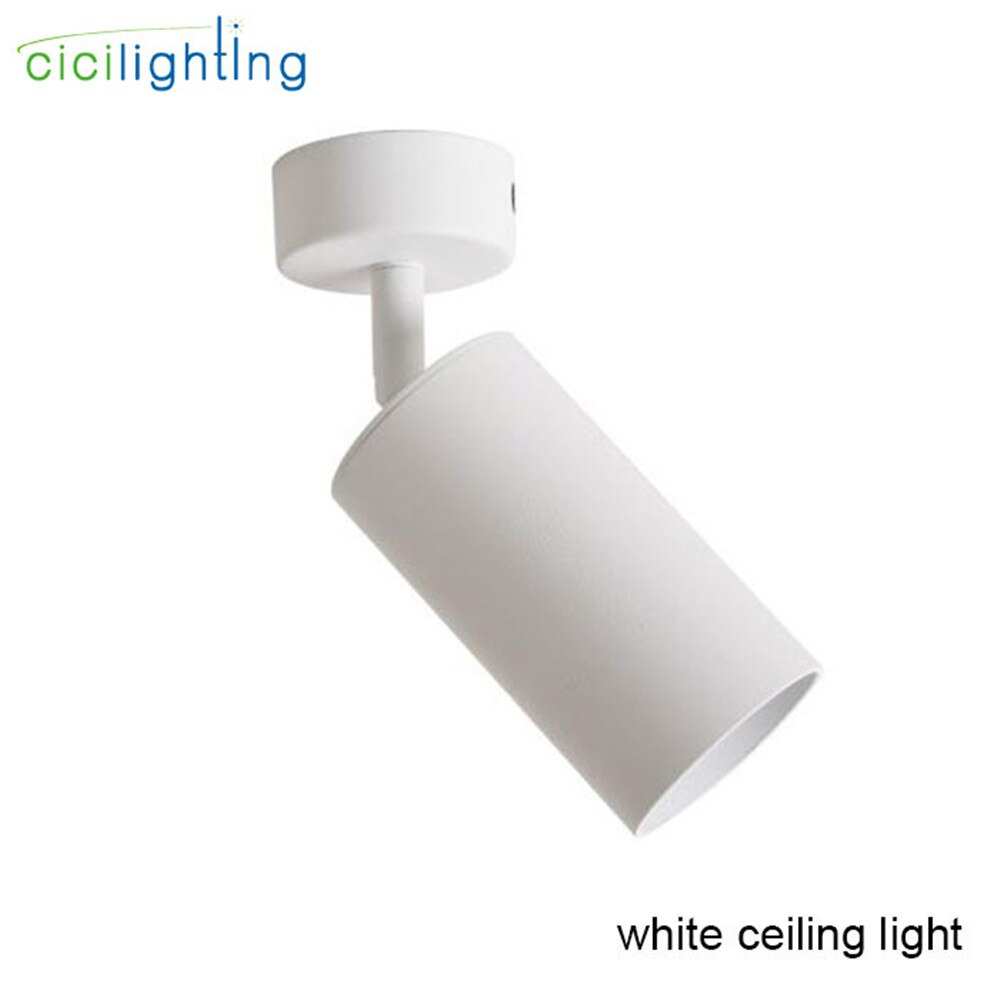 Moderne 7W GU10 LED Spoor Spots COB Plafond Lampen zwart wit golden Verstelbare AC85-260V Verlichtingsarmaturen Woonkamer Winkel: white ceiling light / 7W 6000K