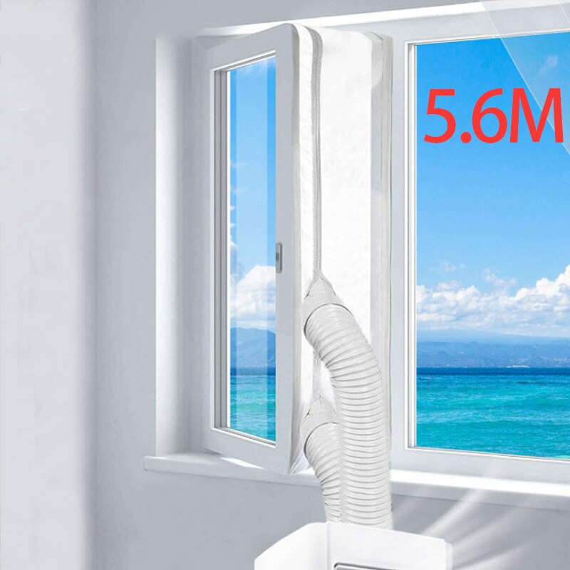Air Lock Window Seal Cloth Portable Air Conditioner Flexible Cloth Sealing Plate Window Seal with With Zip and Adhesive Fast: 5.6m