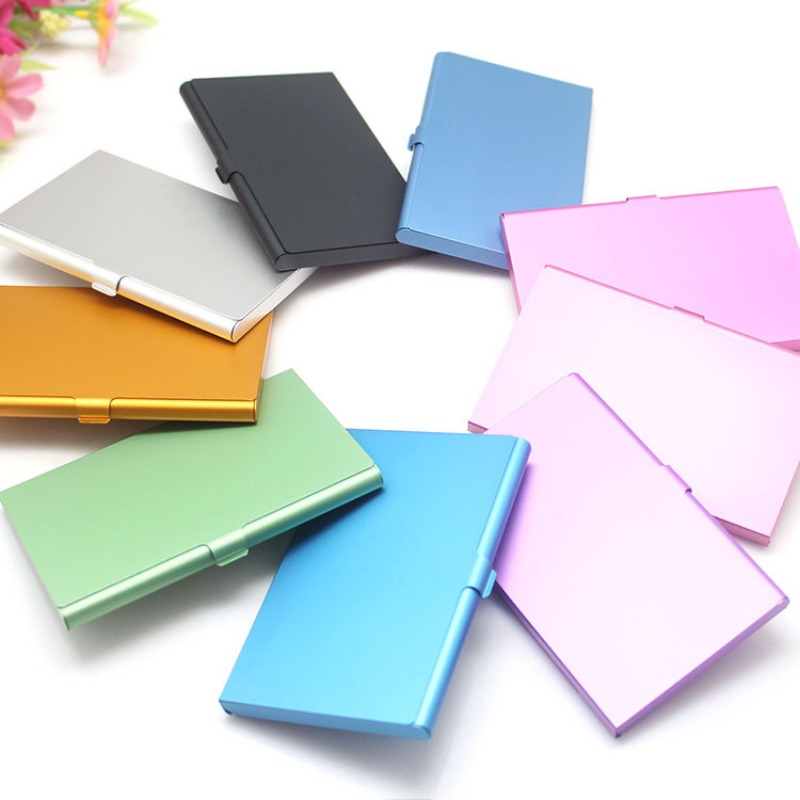 Business Card Case Aluminum Alloy Card Holder Metal Box Cover Credit Card Holder Man Business Card Holder Card Metal Wallet