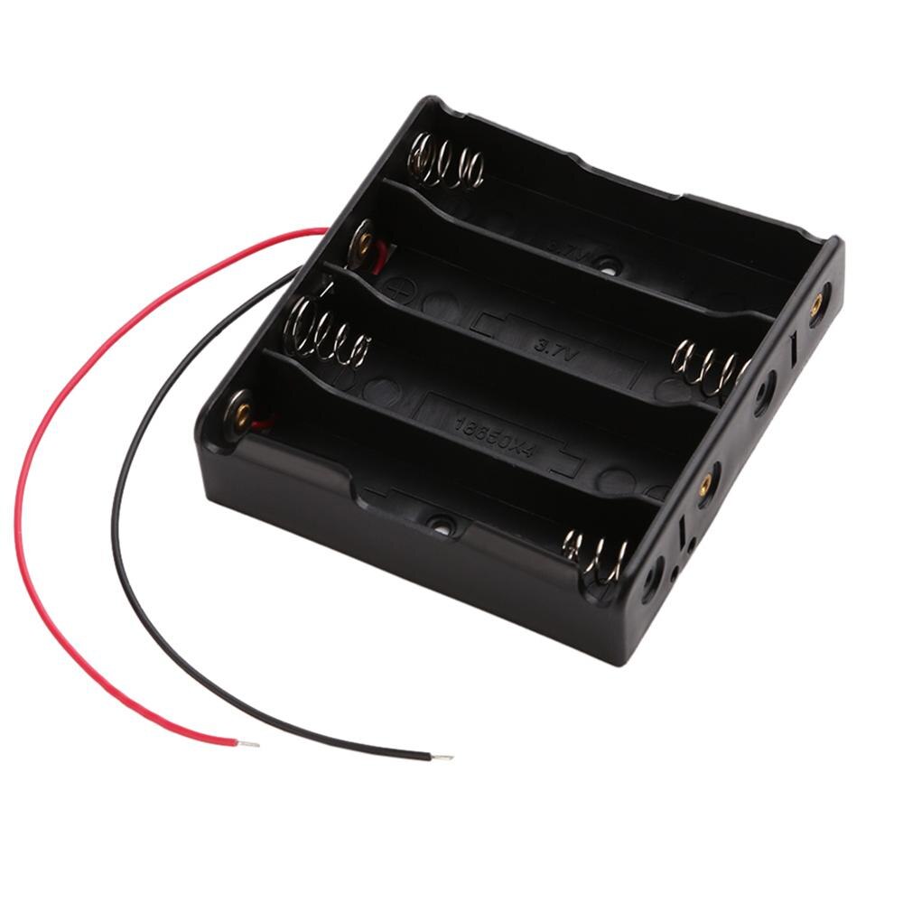 Battery Storage Boxes 18650 17500 18500 Battery Storage Charge Box 3.6~4.2V Clip Holder Box Case Black Battery Holder Case