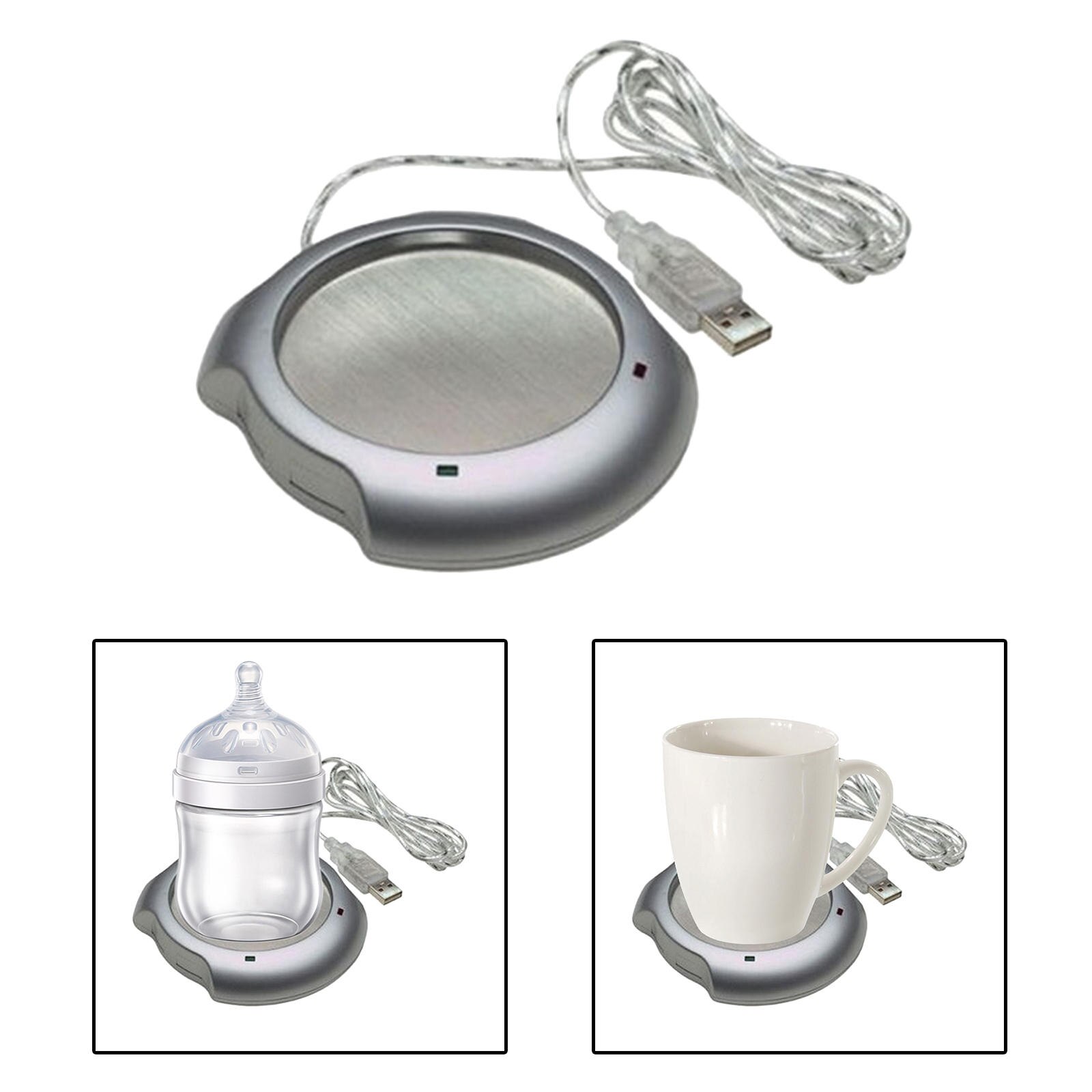 Posavasos eléctrico de aislamiento para el hogar y la Oficina, calentador de tazas de café USB, accesorio para agua con leche y cacao, a la