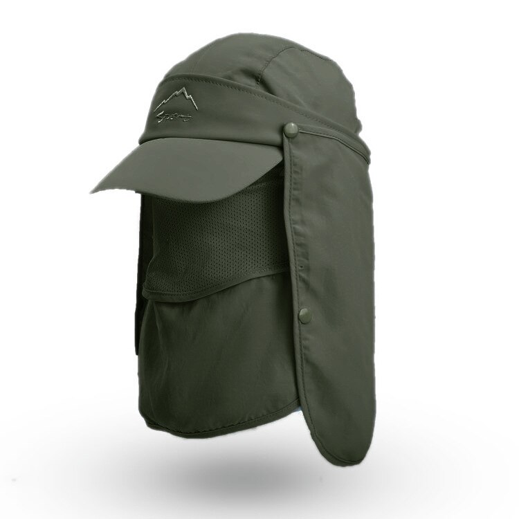 Gorra de pesca al aire libre para hombre, gorra de béisbol de secado rápido, anti ultravioleta, protector solar: Transparente