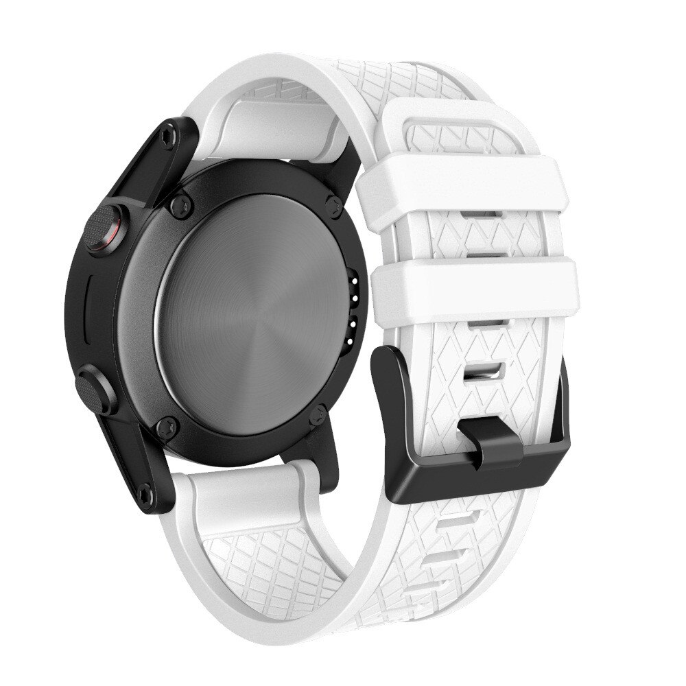 Zachte Siliconen Horloge Band Voor Garmin Fenix/Fenix 2 Band Fit 26Mm Breedte Quick Release Smartwatch Ondersteuning accessoires: WH