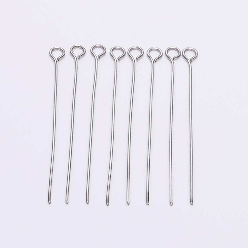 100 stücke edelstahl Auge Kopf Pins Metall Eye Pins Für Schmuck, Die Entdeckungen Diy Ohrringe Anhänger Schmuck Pins Liefert