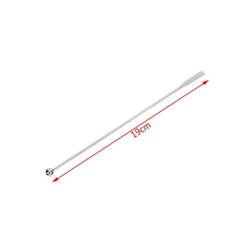 Varilla para remover el café, varita mezcladora de acero inoxidable para cóctel, palillos mezcladores para Bar, fiestas de boda, agitador de cóctel 19cm 1 unidad