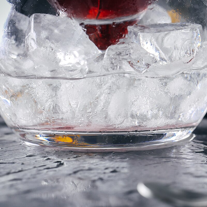 Molecular Mixology Interlayer Triangle Cocktail Iced Crystal Wine Glass Cone Martini Globular Set Bartender Special Drinking Cup