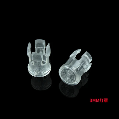 50 stks/partij 3MM 5mm LED Light Emitting Diode Lampenkap Lichtgeleider Lichtgeleider Cap Beschermhoes Led Transparante lamp Cap: Army Green