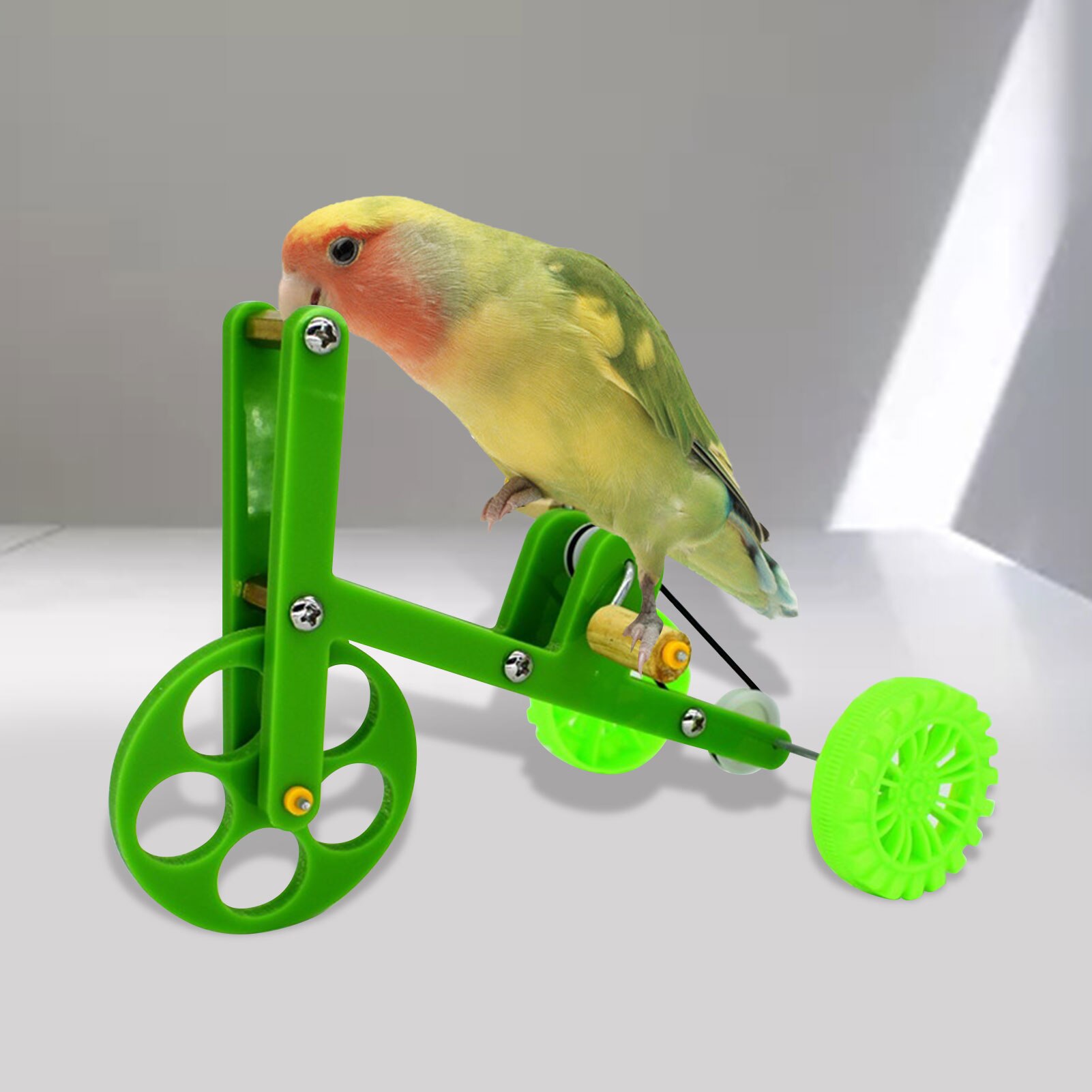 Perroquets vélo jouet d'équitation pour oiseaux, balançoire suspendue, jouet amusant et sûr, Intelligence oiseau, Train, fournitures d'oiseaux