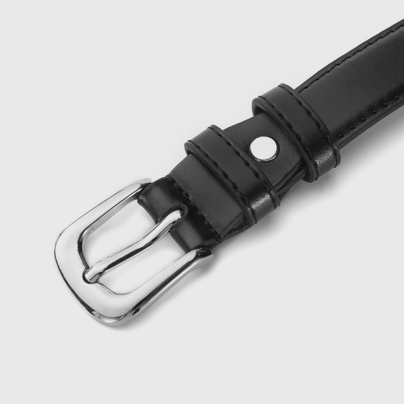 1 Uds. Cinturón fino para mujer, estilo que combina con todo, cinturón de mujer moderno y sencillo con pantalones vaqueros