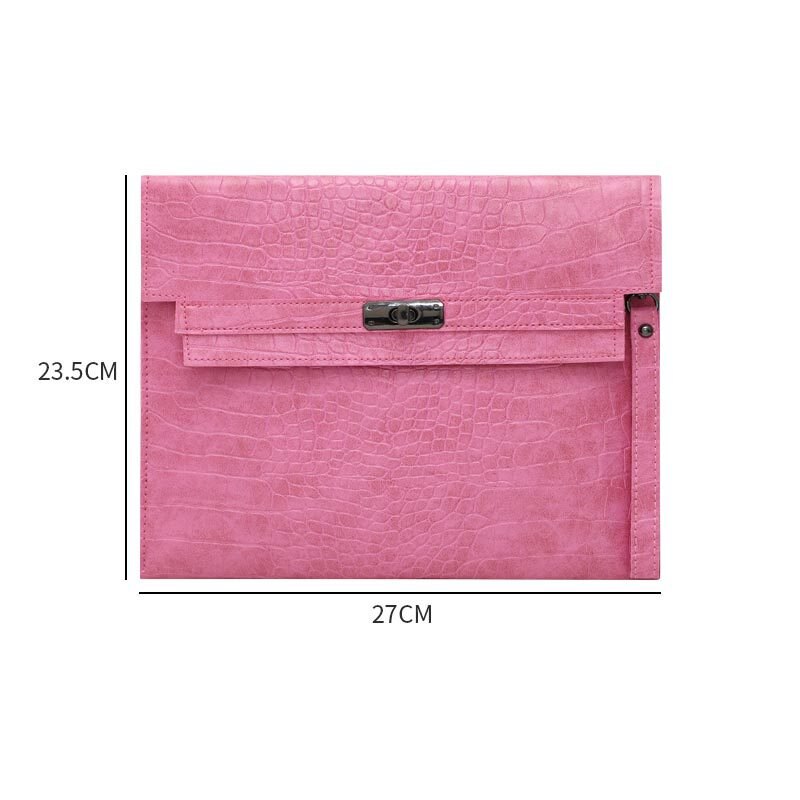 PU Leather Women's Notebook Bag Waterproof Ipad Tablet Handbag Briefcases Documents Pouch Business Office Accessories
