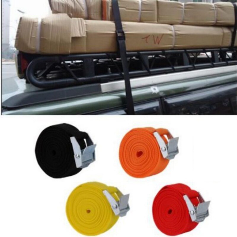 5M * 25Mm Auto Spanning Touw Tie Down Strap Sterke Ratchet Riem Bagage Tas Lading Sjorren Met metalen Gesp