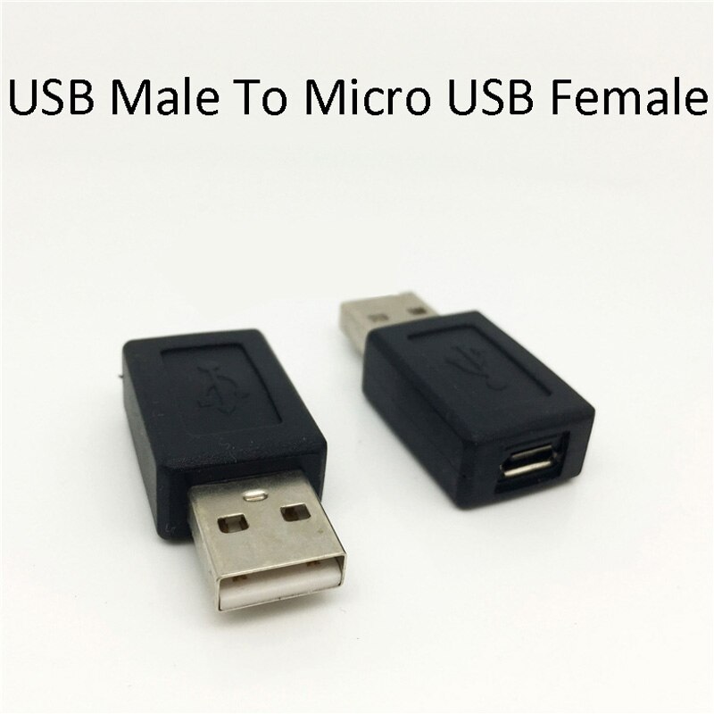 5 stk usb mini usb 5 pin han hun til micro usb usb han hun stik adapter skifter konverter adapter: Usb m til mikro f