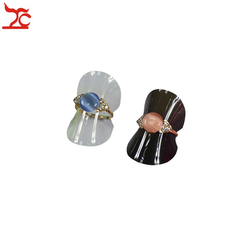 25 stk / mye plastring displayholder ark 3.8cm dia svart klare ringøreringer ørestikker arrangør oppbevaringsholder stativ