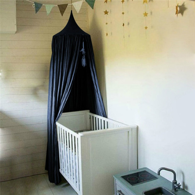 Lovely Baby Mosquito Net Photography Props Baby Room Decoration Home Bed Canopy Curtain Round Crib Netting Baby Tent Infant