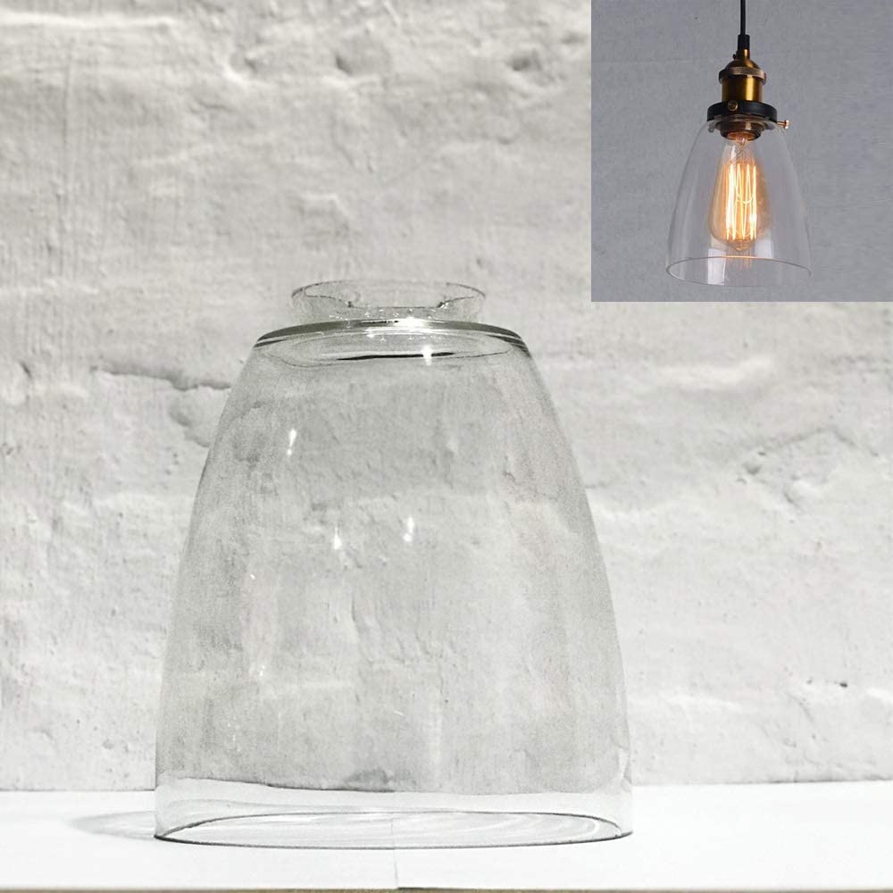 5.5" Glass Fixture Replacement Shades Retro Lighting Industrial Factory Light Socket Bulb Guard Lamp Cage