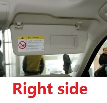 Capqx til vw golf 7 mk7 sportsvan bil inde solskærm solafskærmning foran antidazzle solskærm solskærm med spejl: Beige højre side