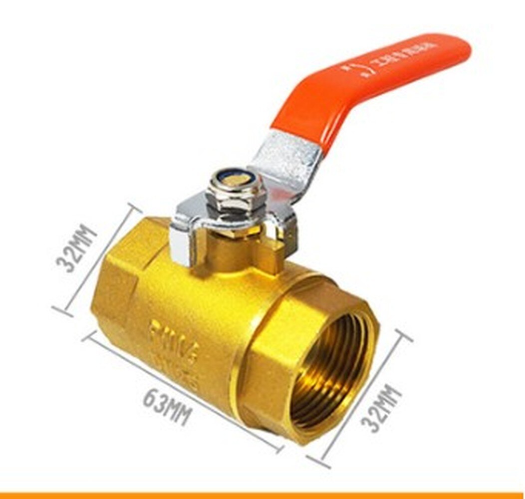 One 1" inch brass ball valve full port NPT female thread water, oil, gas
