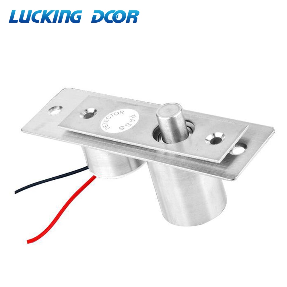 DC 12V Mini Elektrische Bolzen Lock Fail Safe Edelstahl Magnet Elektrische Türschloss 5 drähte feedback lock Einfach zu Installieren